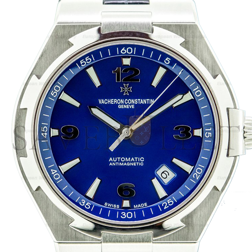 VACHERON CONSTANTIN AUTOMATIC BLUE DIAL WATCH 47040/000A-9008